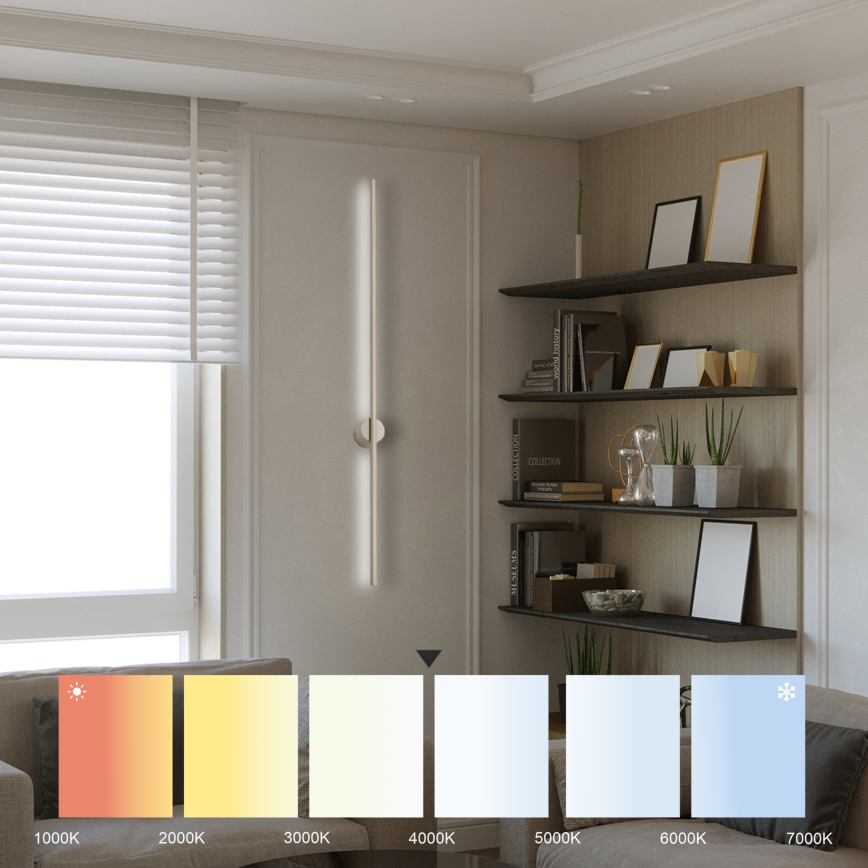 LED Επιτοίχιο φωτιστικό LANA LED/12W/230V 4000K μπεζ