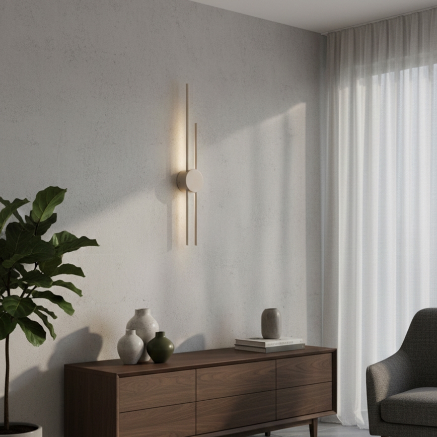 LED Επιτοίχιο φωτιστικό LANA LED/15W/230V 4000K μπεζ
