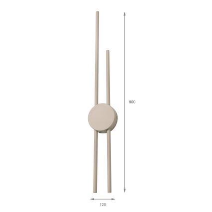LED Επιτοίχιο φωτιστικό LANA LED/15W/230V 4000K μπεζ