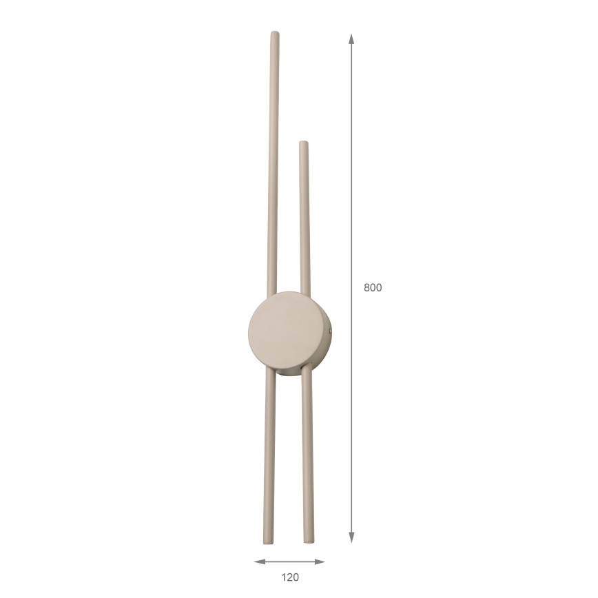 LED Επιτοίχιο φωτιστικό LANA LED/15W/230V 4000K μπεζ