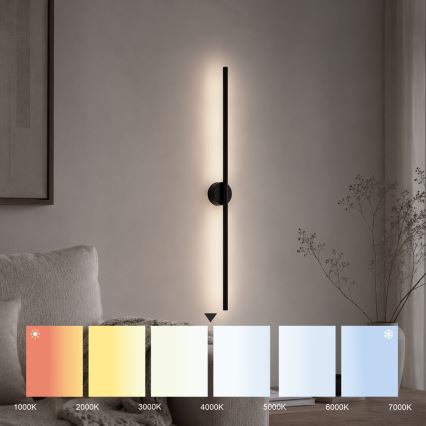 LED Επιτοίχιο φωτιστικό LANA LED/7W/230V 4000K μαύρο