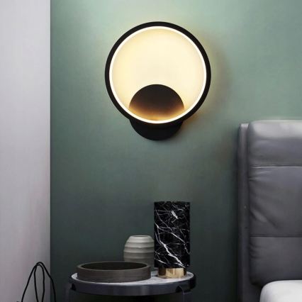 LED Επιτοίχιο φωτιστικό LED/14W/230V μαύρο