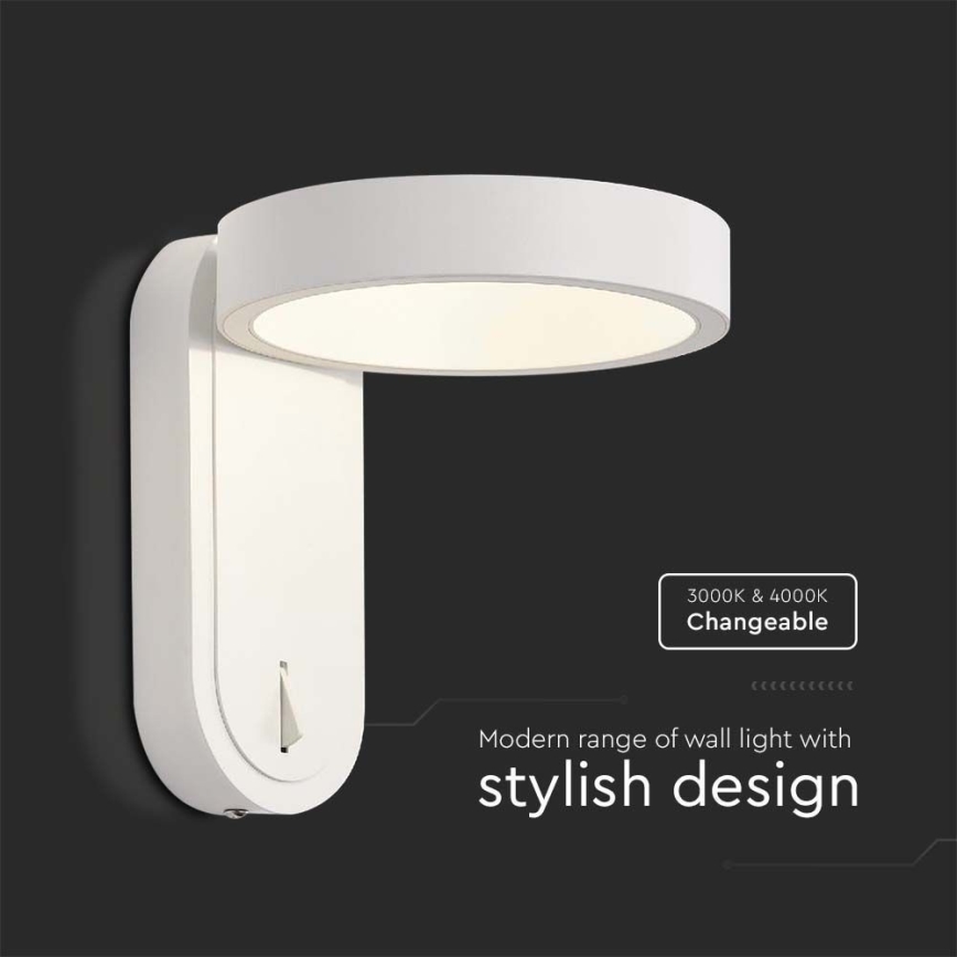 LED Επιτοίχιο φωτιστικό LED/5W/230V 3000K/4000K λευκό