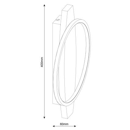 LED Επιτοίχιο φωτιστικό MELISA LED/12W/230V πεύκο
