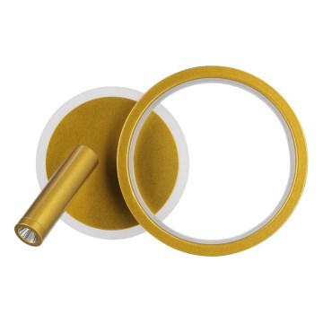 LED επιτοίχιο φωτιστικό σποτ MONET LED/15W/230V χρυσό