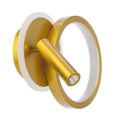 LED επιτοίχιο φωτιστικό σποτ MONET LED/15W/230V χρυσό