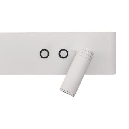 LED Επιτοίχιο φωτιστικό σποτ RESORT LED/10W/230V + LED/3W λευκό δεξιό