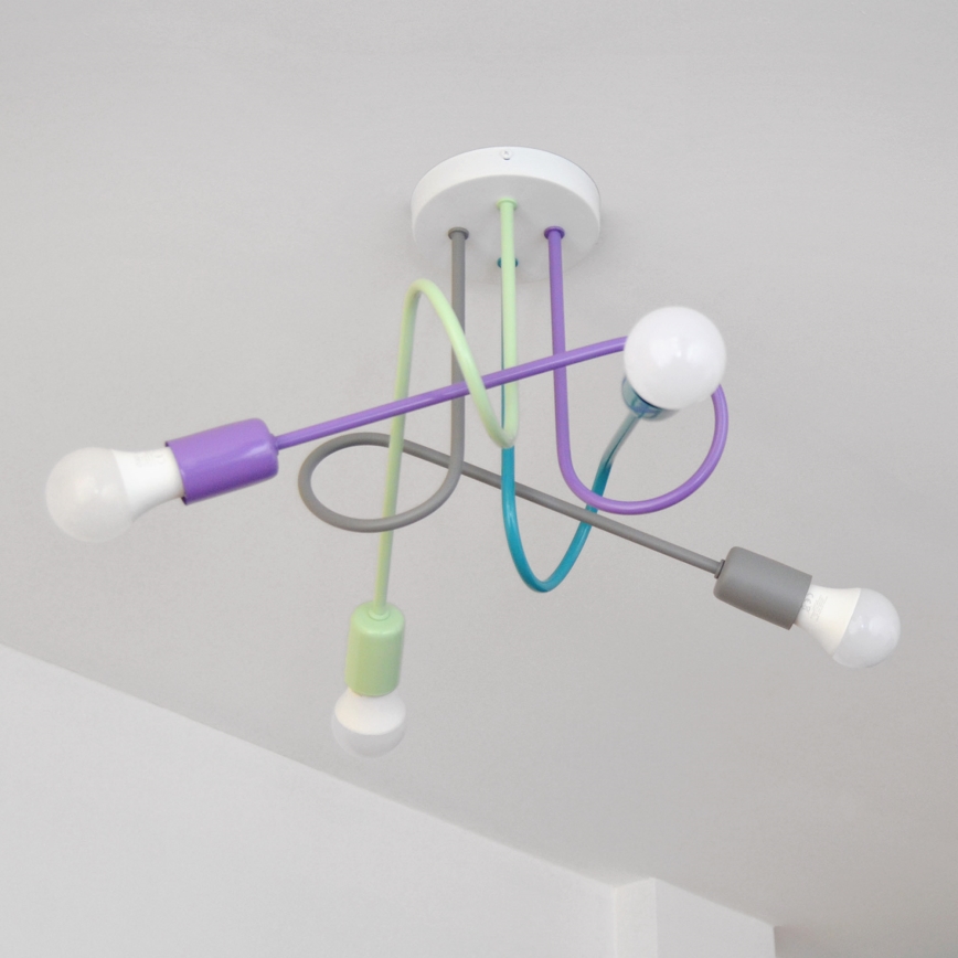 LED Οροφής Φωτιστικό OXFORD 4xE27/10W/230V