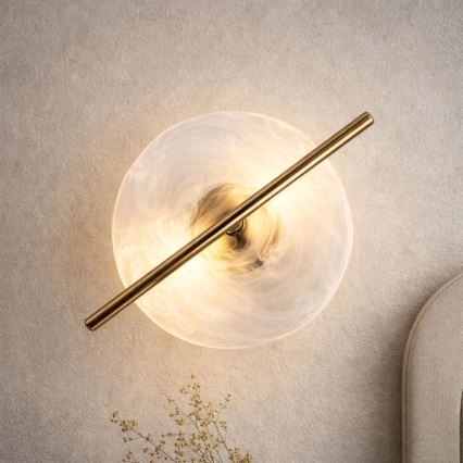 LED Επιτοίχιο φωτιστικό RELAX LED/5W/230V χρυσό/λευκό