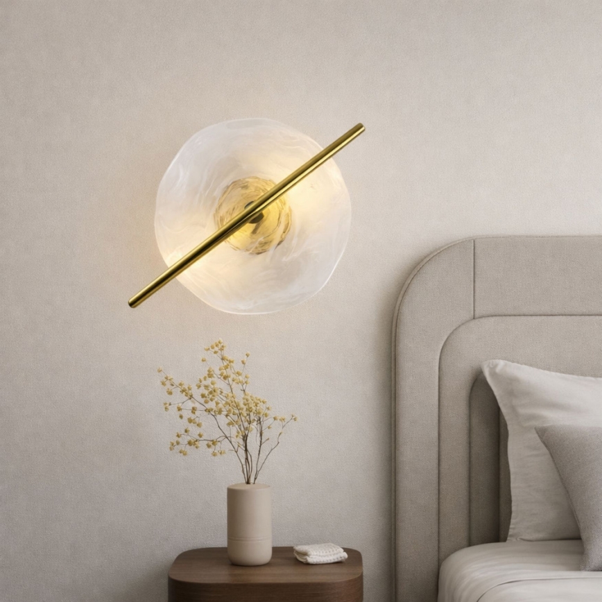 LED Επιτοίχιο φωτιστικό RELAX LED/5W/230V χρυσό/λευκό