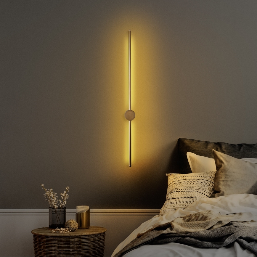 LED Επιτοίχιο φωτιστικό SWORD LED/13W/230V 3000K ματ χρυσό