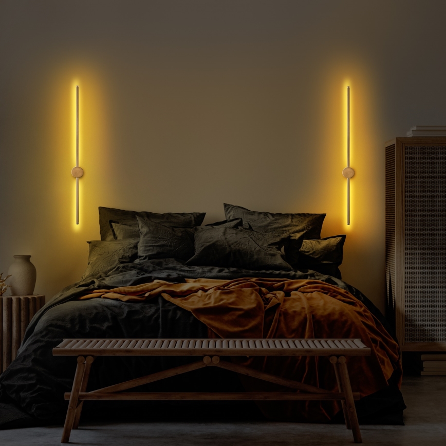 LED Επιτοίχιο φωτιστικό SWORD LED/13W/230V 3000K ματ χρυσό