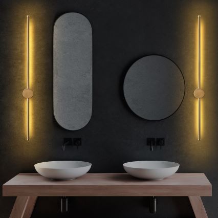 LED Επιτοίχιο φωτιστικό SWORD LED/13W/230V 3000K ματ χρυσό
