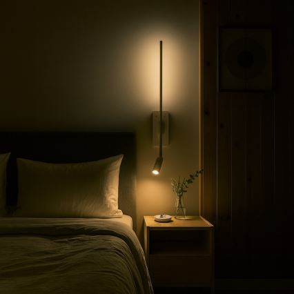 LED Επιτοίχιο φωτιστικό TORCH LED/6W/230V + LED/3W λευκό