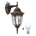 LED Επιτοίχιο φωτιστικό εξωτερικού χώρου FLORENCJA 1xE27/10W/230V IP43