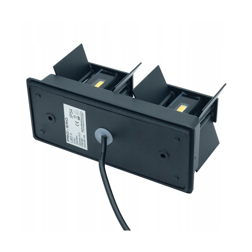 LED Επιτοίχιο φωτιστικό εξωτερικού χώρου LED/12W/230V IP54 μαύρο