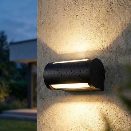 LED επιτοίχιο φωτιστικό εξωτερικού χώρου LED/13W/230V IP65 μαύρο