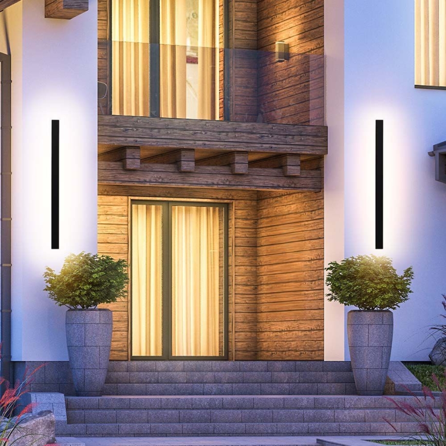 LED επιτοίχιο φωτιστικό εξωτερικού χώρου LED/16W/230V 3000K IP65 101 cm ανθρακί