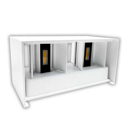 LED επιτοίχιο φωτιστικό εξωτερικού χώρου LED/24W/230V 3000K IP65 λευκό