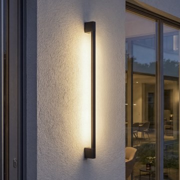 LED επιτοίχιο φωτιστικό εξωτερικού χώρου YALTE LED/8,5W/230V 3000/4000/6500K 93 cm IP54 μαύρο
