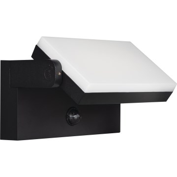 LED Επιτοίχιο φωτιστικό εξωτερικού χώρου με αισθητήρα κίνησης και λυκόφωτος XERTO LED/20W/230V 3000/4000/6500K IP44 μαύρο