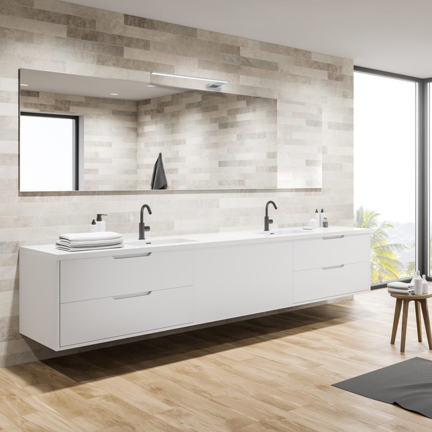 LED Επιτοίχιο φωτιστικό μπάνιου SHINE LED/11W/230V 45 cm IP44 γυαλιστερό χρώμιο