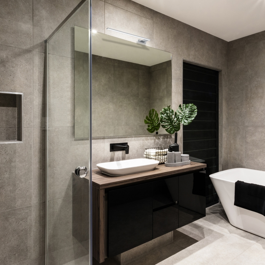 LED Επιτοίχιο φωτιστικό μπάνιου SHINE LED/11W/230V 45 cm IP44 γυαλιστερό χρώμιο