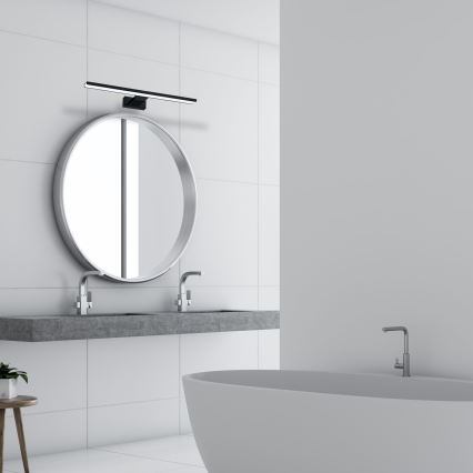 LED επιτοίχιο φωτιστικό μπάνιου SHINE LED/13,8W/230V 60 cm IP44 μαύρο