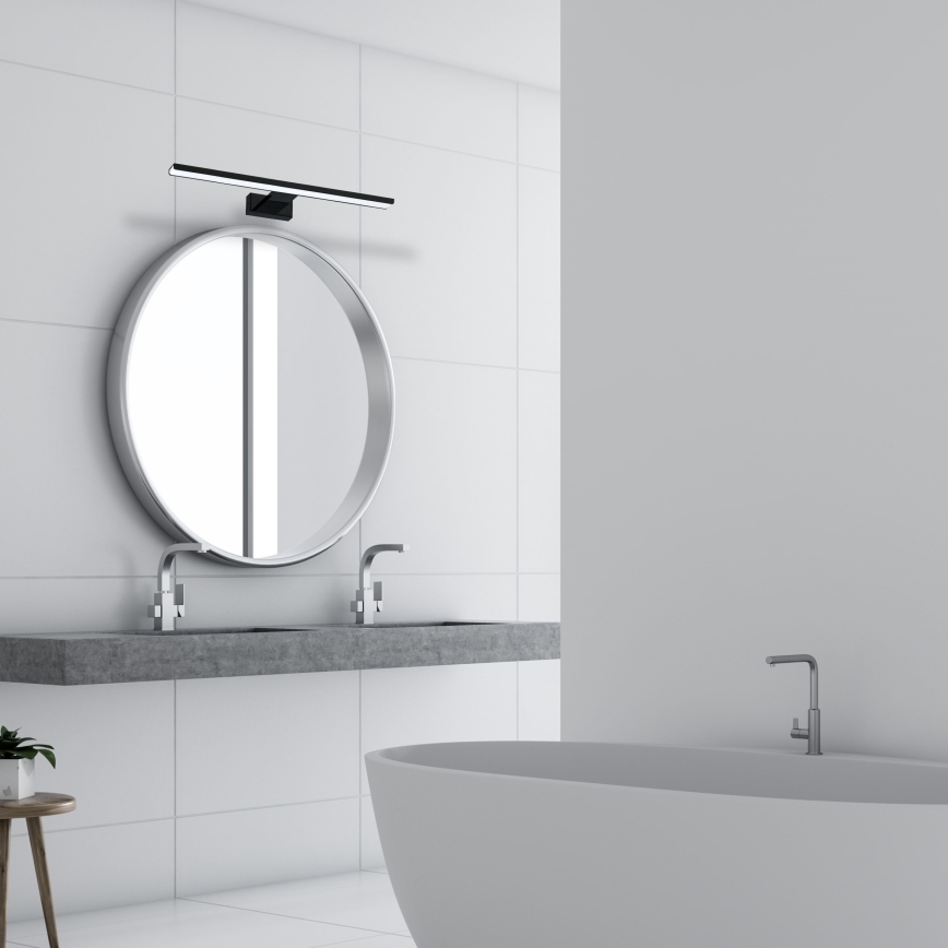 LED επιτοίχιο φωτιστικό μπάνιου SHINE LED/13,8W/230V 60 cm IP44 μαύρο