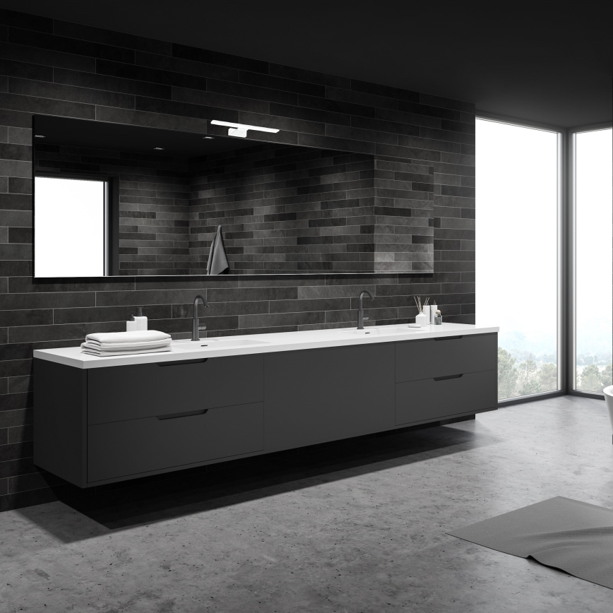 LED επιτοίχιο φωτιστικό μπάνιου SHINE LED/7W/230V 30 cm IP44 λευκό