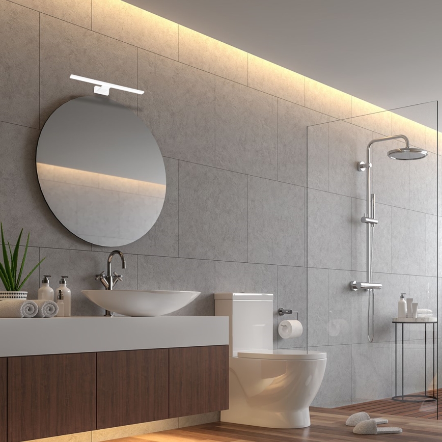 LED Επιτοίχιο φωτιστικό μπάνιου SHINE LED/7W/230V 30 cm IP44 λευκό