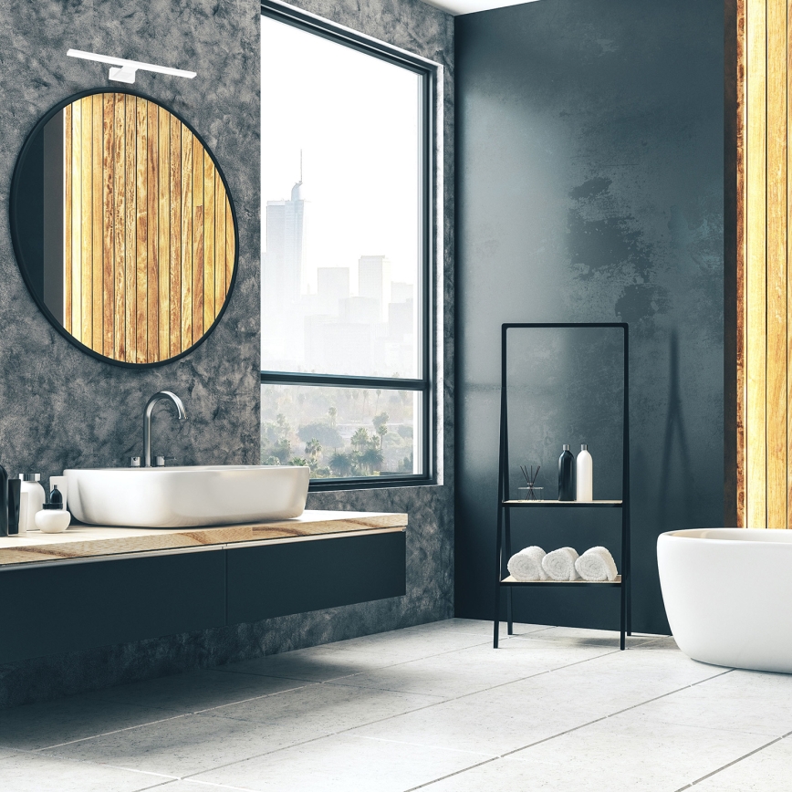 LED Επιτοίχιο φωτιστικό μπάνιου SHINE LED/7W/230V 30 cm IP44 λευκό