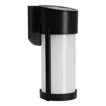 LED επιτοίχιο ηλιακό φωτιστικό LED/3,7V 300 mAh IP44 μαύρο