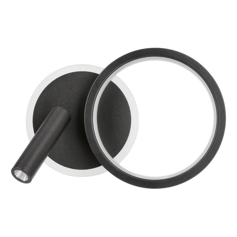 LED Επιτοίχιο σποτ φωτιστικό MONET LED/16W/230V μαύρο