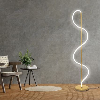 LED Επιδαπέδια λάμπα EMMA LED/24W/230V χρυσή