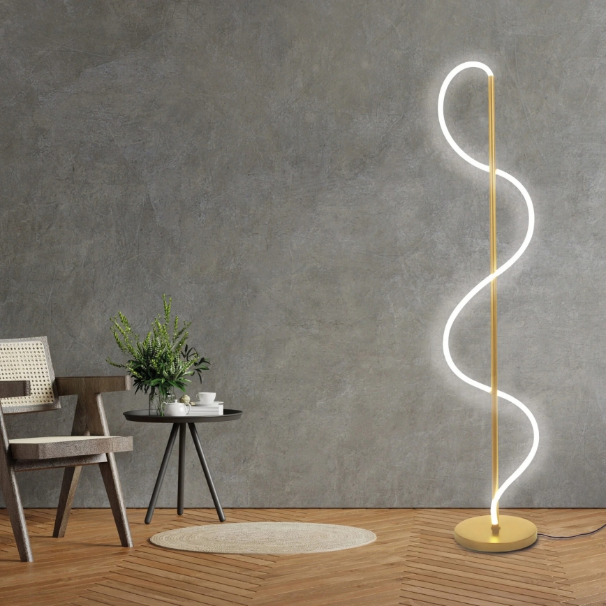 LED Επιδαπέδια λάμπα EMMA LED/24W/230V χρυσή