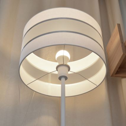 LED Επιδαπέδια λάμπα HELEN 1xE27/15W/230V λευκό