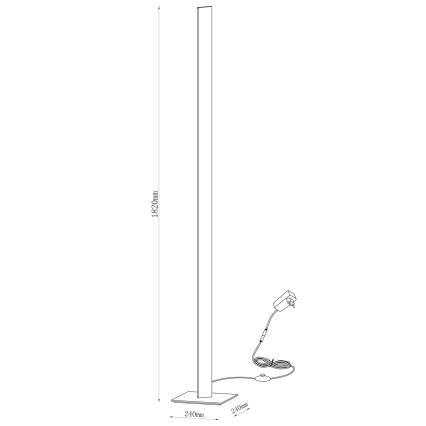 LED Επιδαπέδιο φωτιστικό BERNADETTA LED/28W/230V 4000K λευκό