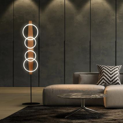 LED επιδαπέδιο φωτιστικό MELISA LED/25W/230V, από πεύκο