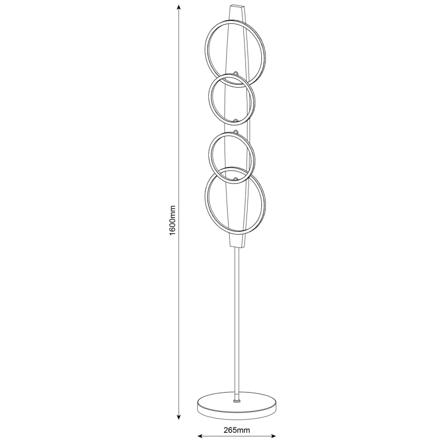 LED επιδαπέδιο φωτιστικό MELISA LED/25W/230V, από πεύκο