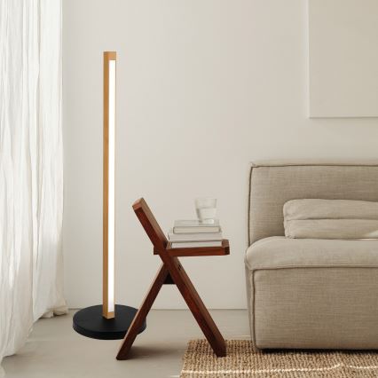 LED Επιδαπέδιο φωτιστικό VERDE LED/18W/230V 3000K δρυς/μαύρο