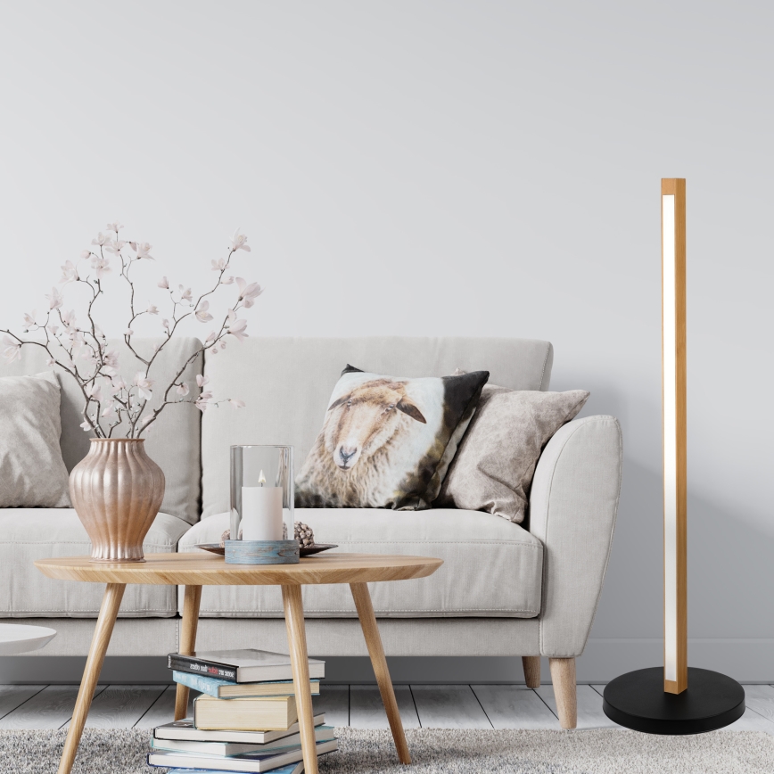 LED Επιδαπέδιο φωτιστικό VERDE LED/18W/230V 3000K δρυς/μαύρο