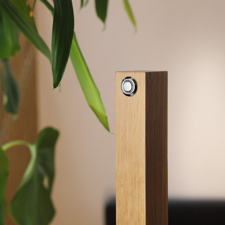 LED Επιδαπέδιο φωτιστικό VERDE LED/18W/230V 3000K δρυς/μαύρο