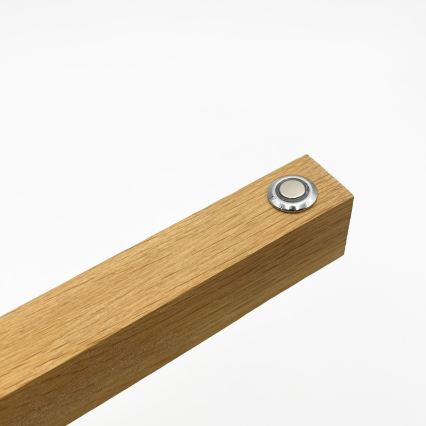 LED Επιδαπέδιο φωτιστικό VERDE LED/18W/230V 3000K δρυς/μαύρο