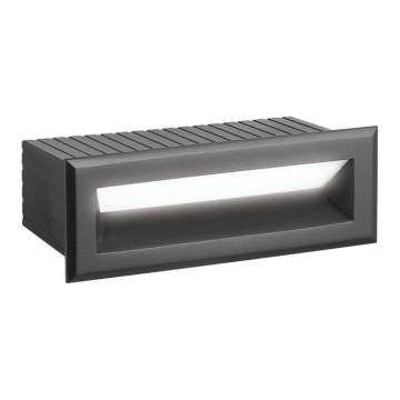 LED εντοιχισμένο φωτιστικό εξωτερικού χώρου FLIK LED/3W/230V IP65 ανθρακί