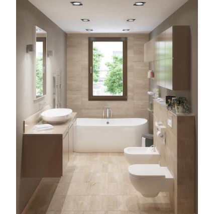 LED εντοιχισμένο φωτιστικό μπάνιου BONO LED/5W/230V 3000K IP65 ματ χρώμιο