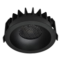 LED Εντοιχιζόμενο φωτιστικό LED/18W/230V 3000/4000/6400K Ø 10,6 cm μαύρο