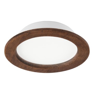 LED Εντοιχιζόμενο φωτιστικό WOODY SPOT LED/16,5W/230V 4000K κερασιά Ø 18,5 εκ.