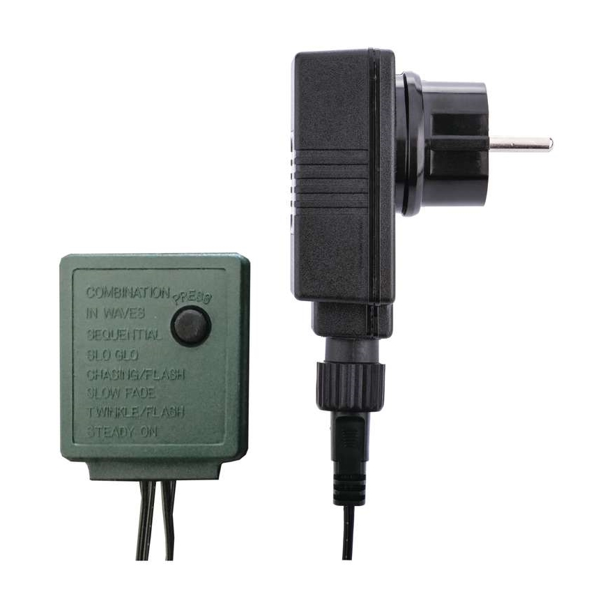 LED Εξωτερικά Χριστουγεννιάτικα λαμπάκια CHAIN 180xLED/8 λειτουργίες 8m IP44 ψυχρό λευκό