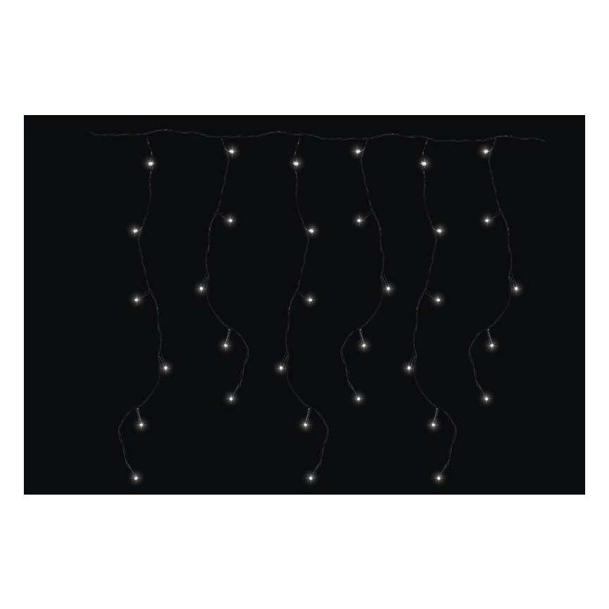 LED Εξωτερικά Χριστουγεννιάτικα λαμπάκια CHAIN 180xLED/8 λειτουργίες 8m IP44 ψυχρό λευκό